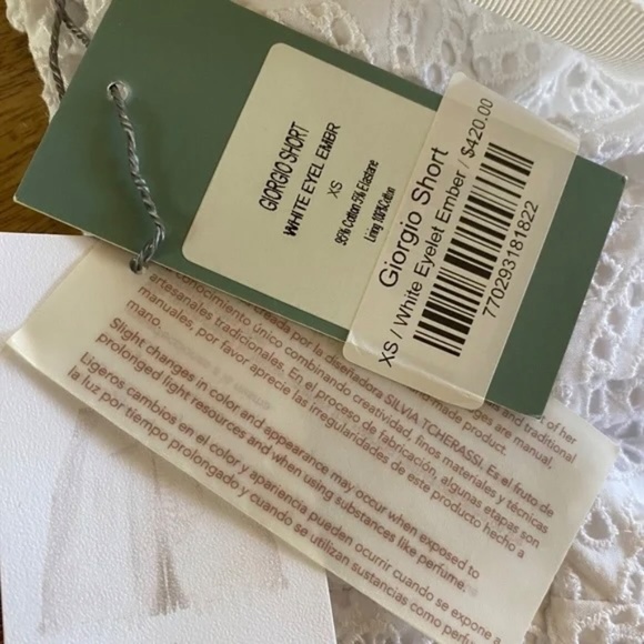 Silvia Tcherassi Liela CottonTop & Shorts XS New With Tags - Picture 15 of 16